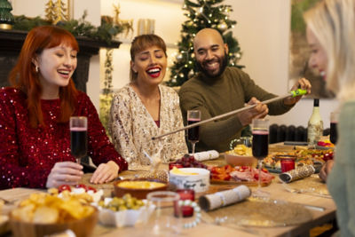 Brits reveal the faux pas of a festive feast, as Asda unveils the two-metre solution to avoid dipping disasters